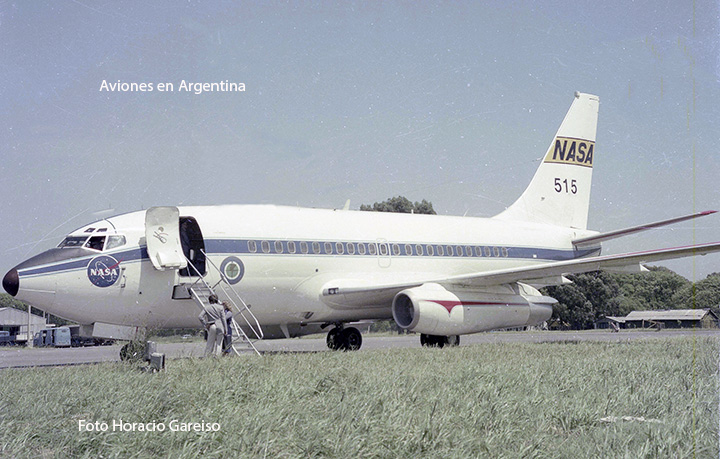 El Boeing 737 NASA 515 en Buenos Aires