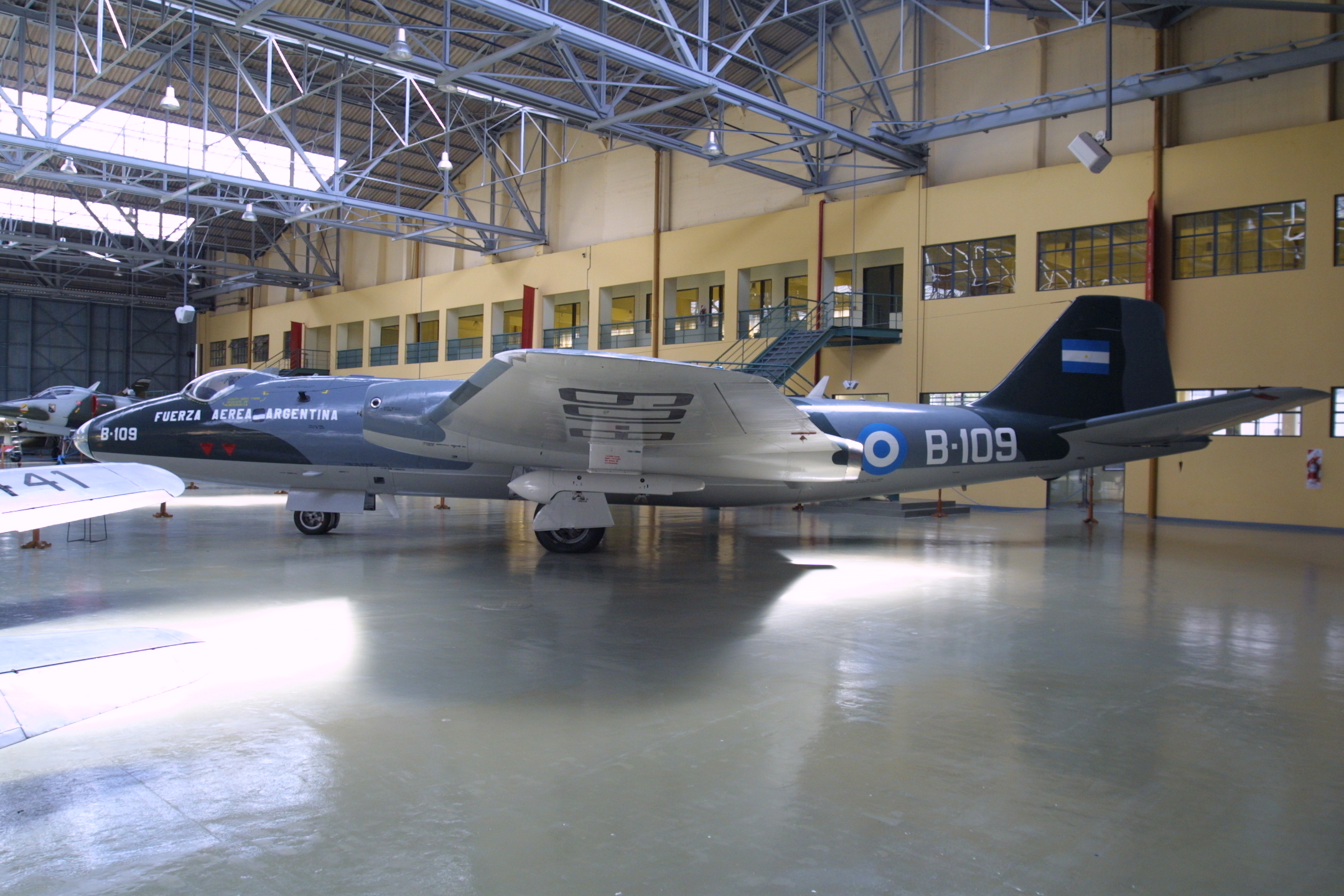 El Canberra BMK 62 B-109 del Museo Nacional de Aeronáutica