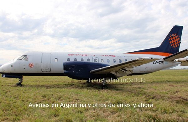 El LV- CEI almacenado en el Aeropuerto de Rosario fotografiado el 19 de marzo de 2019