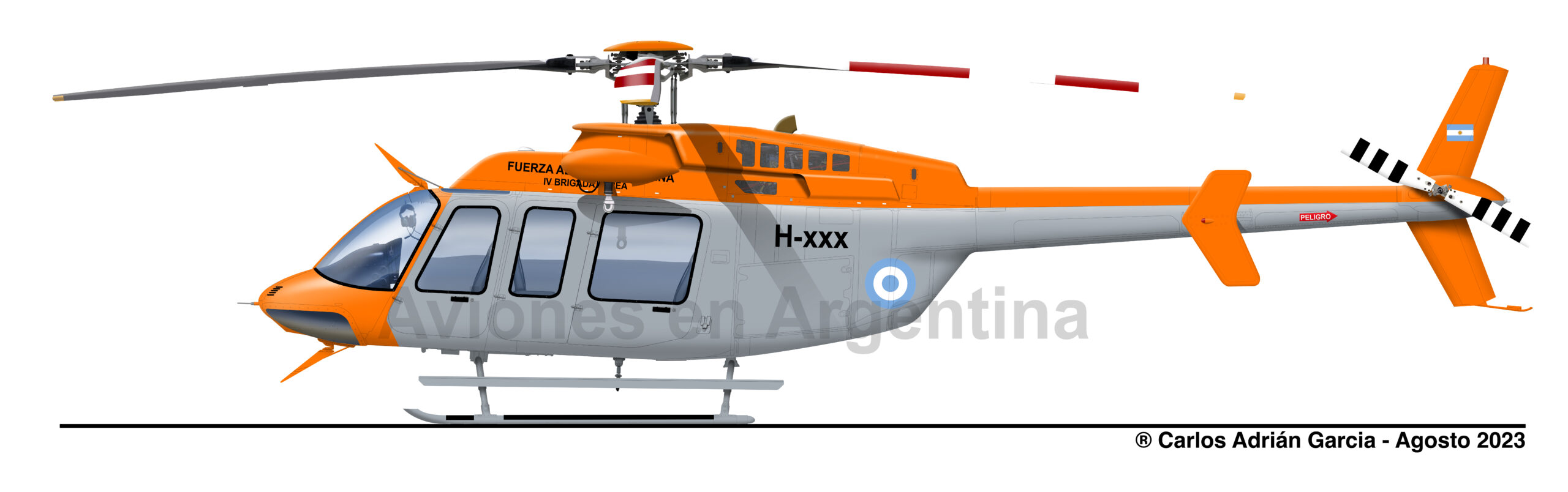 El primer Bell 407 GXI para la Fuerza Aérea